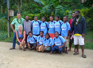Soccer team in Espiritu Santo, Vanuatu